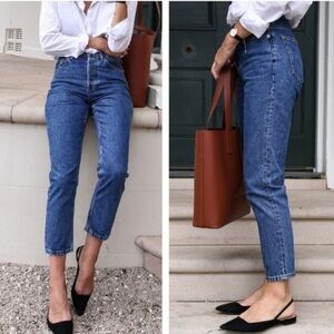 Everlane Women's 90’s Cheeky Jean Organic Premium Denim Size 28 Ankle Crop
